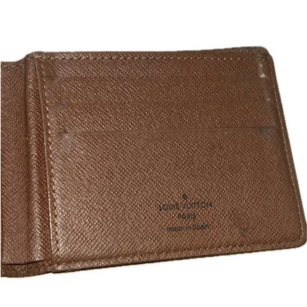 Louis Vuitton Brown Canvas Monogram LV Men's Bifold Wallet